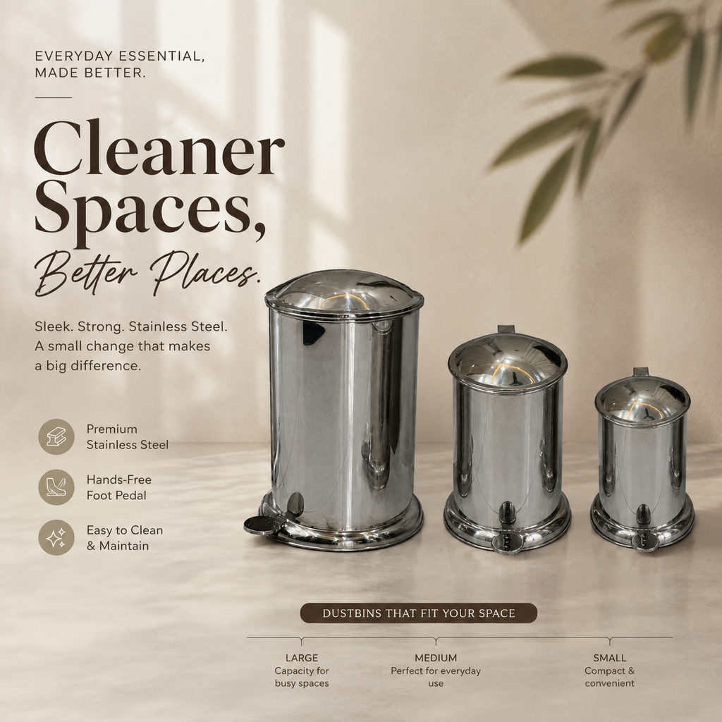 Stainless Steel Dustbin